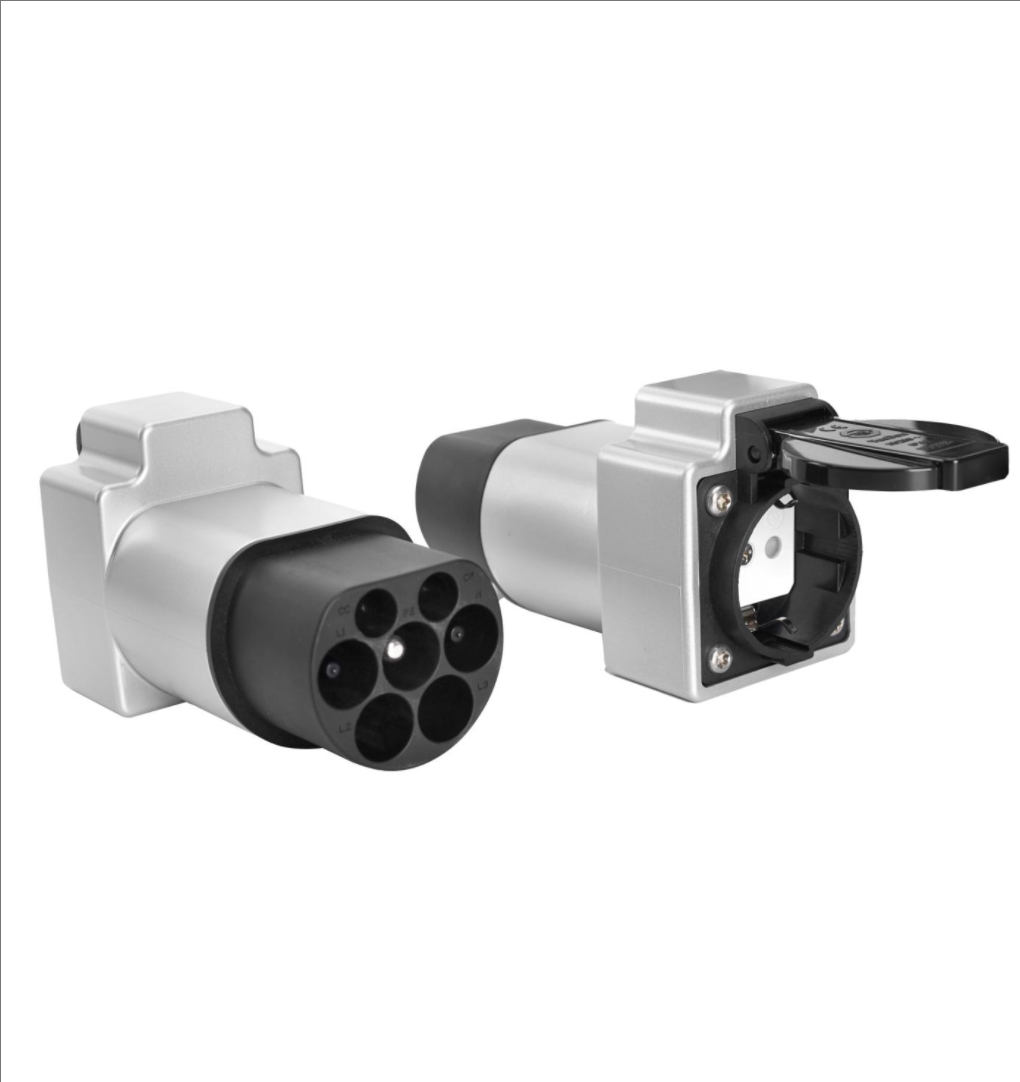 GBT V2L Electric Vehicle Adapter With Schuko UK Israel Socket for GB/T Chinese Brand Electric Vehicle Discharging Outlet Adapter